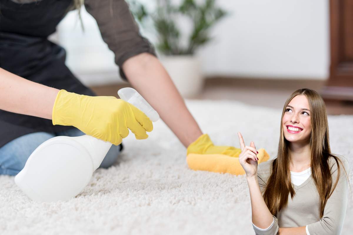 pulizia tappeto